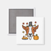 Erntedank Pilgrigziege Funny Fall Herbst Männer Wo Magnet (Vorderseite/Rückseite)