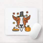 Erntedank Pilgrigziege Funny Fall Herbst Männer Wo Mousepad (Mit Mouse)