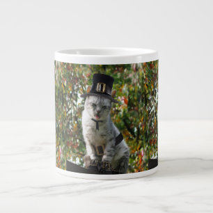 Erntedank Pilgrim Cat Jumbo-Tasse