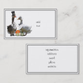 Erntedank Pilgrim Ducks Visitenkarte (Vorne/Hinten)