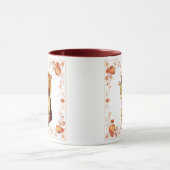 Erntedank Pilgrim Girl Kaffee Tasse (Zentrum)