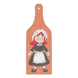 Erntedank Pilgrim Girl Schneidebrett