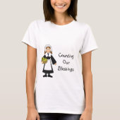 Erntedank Pilgrim Girl T-Shirt (Vorderseite)