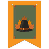 Erntedank Pilgrim Hat buntgebend Banner (Zweite Fahne)