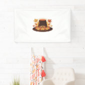 Erntedank Pilgrim Hat - Herbsternte Design C Banner (Insitu)