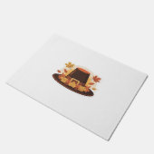 Erntedank Pilgrim Hat - Herbsternte Design C Fußmatte (Schrägansicht)