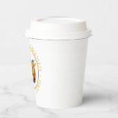 Erntedank Pilgrim Hat Pumpkin Sonnenblume Pappbecher (Links)