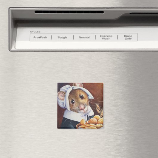 Erntedank Pilgrim Mouse Brotsaal Art Magnet (In Situ (Geschirrspüler))