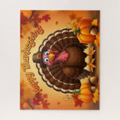 Erntedank Pilgrim Turkey Puzzle (Vertikal)