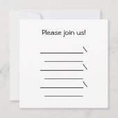 Erntedank Pilgrim und indische Enten Einladung (Rückseite)