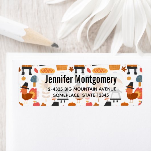 Erntedank Pilgrims ernten Muster (Insitu)