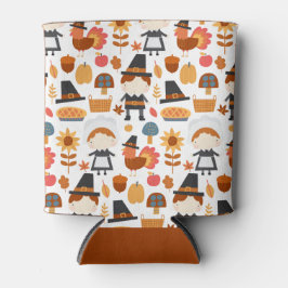 Erntedank Pilgrims ernten Muster Dosenkühler