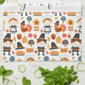 Erntedank Pilgrims ernten Muster Geschirrtuch (Gefaltet)