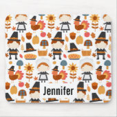 Erntedank Pilgrims ernten Muster Mousepad (Vorne)