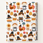 Erntedank Pilgrims ernten Muster Notizblock (Rückseite)