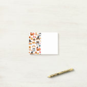 Erntedank Pilgrims ernten Muster Post-it Klebezettel (Auf Schreibtisch)