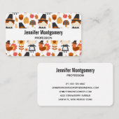 Erntedank Pilgrims ernten Muster Visitenkarte (Vorne/Hinten)