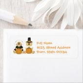 Erntedank Pilgrims Mailing Labels (Insitu)