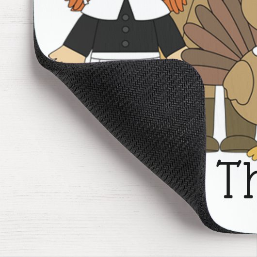 Erntedank Pilgrims Mousepad (Ecke)