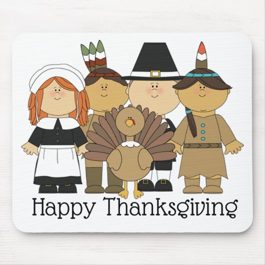 Erntedank Pilgrims Mousepad (Vorne)