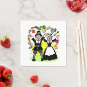 Erntedank Pilgrims Serviette (Beispiel)