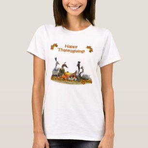 Erntedank Pilgris und indische Enten T-Shirt