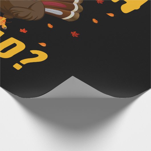 Erntedank Pizza Geschenkpapier (Ecke)