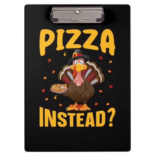 Erntedank Pizza Klemmbrett (Vorderseite)