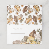 Erntedank Platzkarte (Außenseite Aufgefaltet)