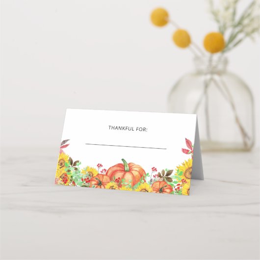 Erntedank Platzkarte (Vorderseite)