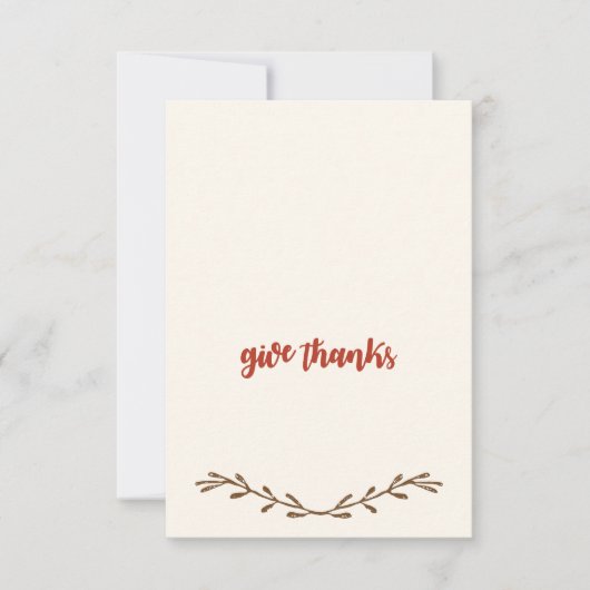 Erntedank-Platzkarten Einladung (Vorderseite)