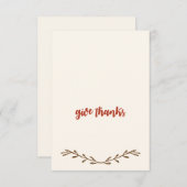 Erntedank-Platzkarten Einladung (Vorne/Hinten)