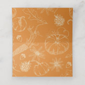 Erntedank-Platzkarten Platzkarte (Innenseite Aufgefaltet)