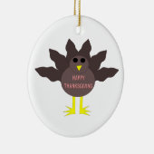 Erntedank Plcuked Turkey Ornament (Rechts)