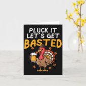 Erntedank Pluck Es Lasse Basted Funny Fall D Karte (Gelbe Blume)