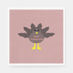 Erntedank Plucked Turkey Cocktail Napkins Serviette