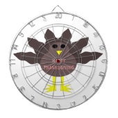 Erntedank Plucked Turkey Dart Board Dartscheibe (vorne)
