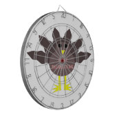 Erntedank Plucked Turkey Dart Board Dartscheibe (Vorderseite Links)