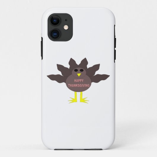 Erntedank Plucked Turkey iPhone Case (Rückseite)