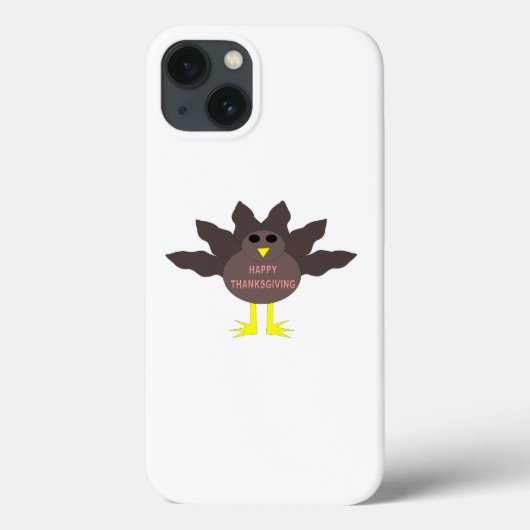 Erntedank Plucked Turkey iPhone Case (Rückseite)