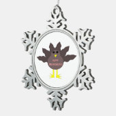 Erntedank Plucked Turkey Ornament (Rechts)
