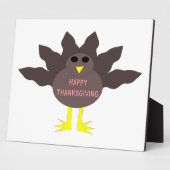 Erntedank Plucked Turkey Plaque Fotoplatte (Seite)