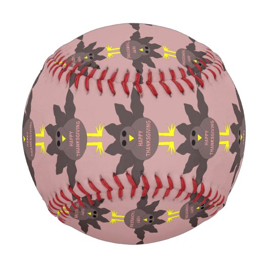 Erntedank pluckte die Türkei Baseball (Rückseite)