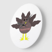 Erntedank Pluckte die türkische Mauer Große Wanduhr (Winkel)