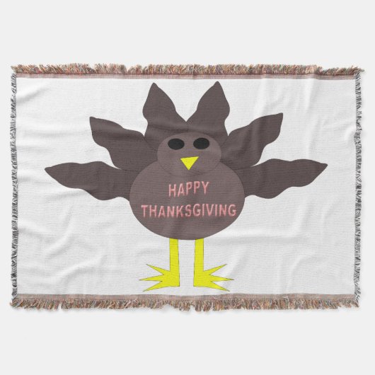Erntedank pluckte Türkei-Donnerschlag Decke (Vorderseite)