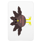 Erntedank Pluckte Türkei Magnet (Vertikal)