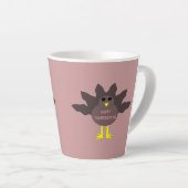 Erntedank Pluckte Türkei Milchtasse (Rechte Ecke)