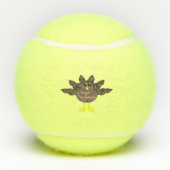 Erntedank Pluckte Türkei Tennisbälle (Rückseite)