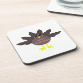 Erntedank Pluckte Türkei Untersetzer (Linke Seite)