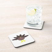 Erntedank Pluckte Türkei Untersetzer (Rechte Seite)